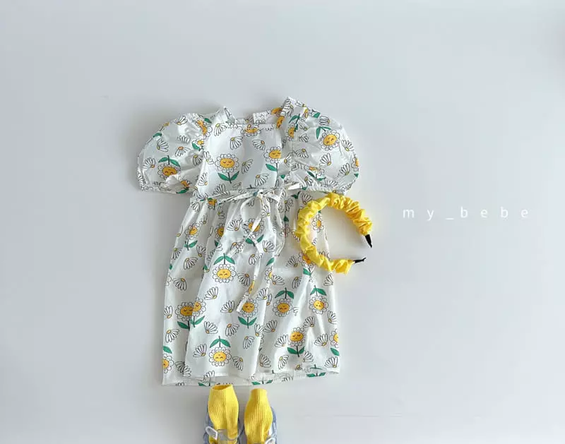 My Bebe - Korean Children Fashion - #prettylittlegirls - Kid Happy One-piece - 6
