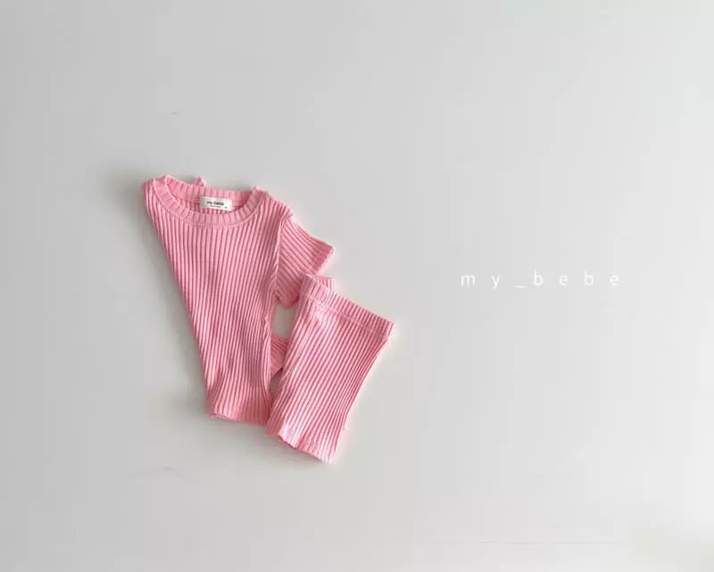 My Bebe - Korean Children Fashion - #todddlerfashion - Kid Rib Easywear - 11