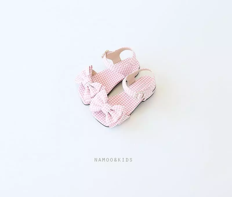 Namoo & Kids - Korean Children Fashion - #discoveringself - O And Ribbon Sandals - 2