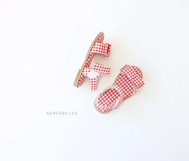 Namoo & Kids - Korean Children Fashion - #Kfashion4kids - Joy Check Sandals - 4