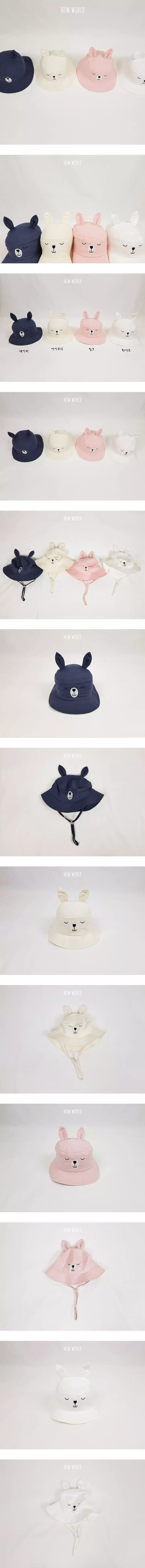 New World - Korean Children Fashion - #fashionkids - Sleeping Rabbit Bucket Hat