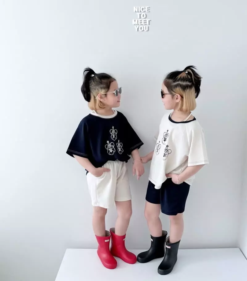 Nice To Meet You - Korean Children Fashion - #childofig - Waffle Bear Top Bottom Set - 4