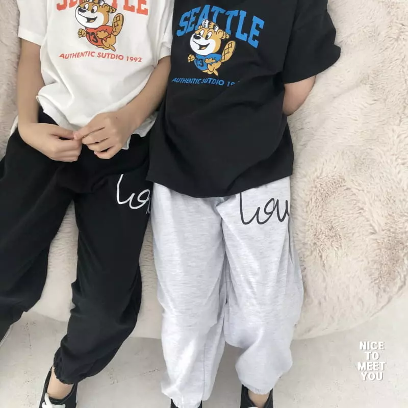 Nice To Meet You - Korean Children Fashion - #discoveringself - Love Pants