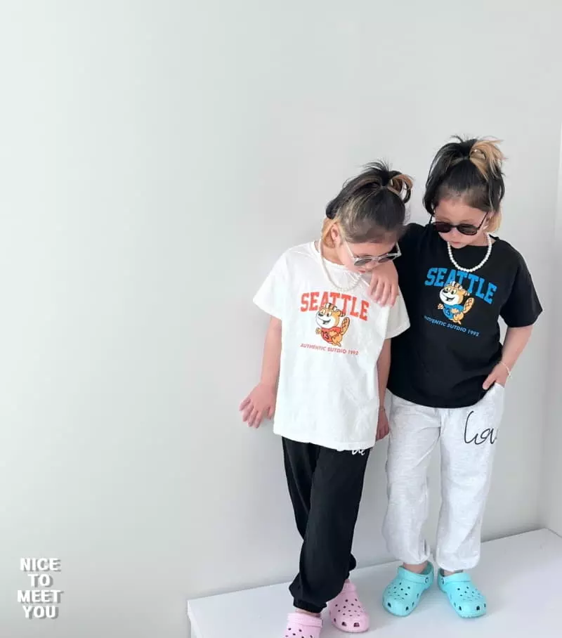 Nice To Meet You - Korean Children Fashion - #fashionkids - Seatle Tee - 5