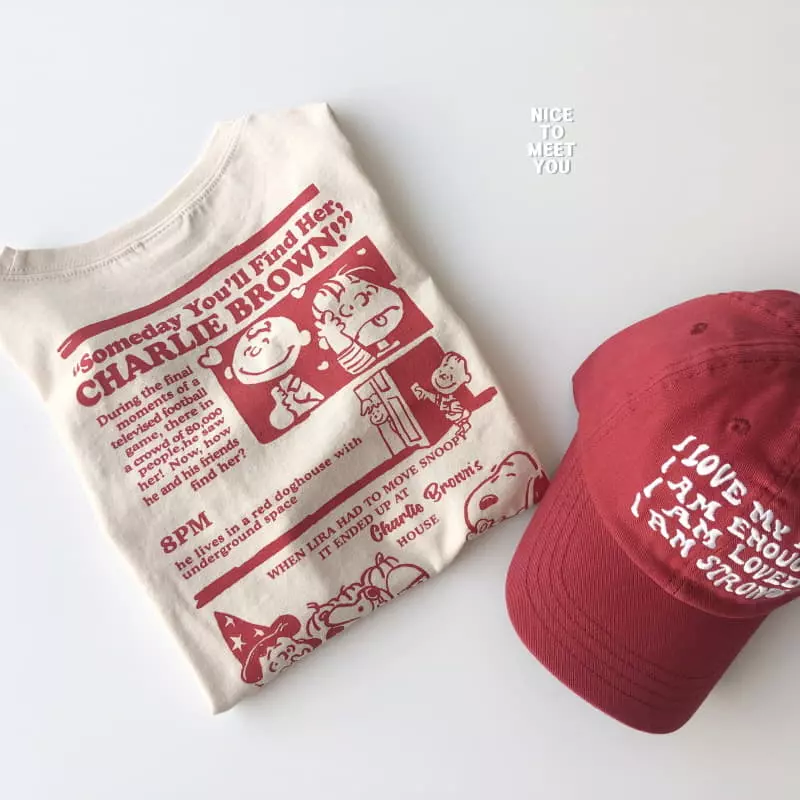 Nice To Meet You - Korean Children Fashion - #discoveringself - Snoopy Tee - 4