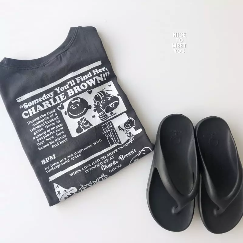 Nice To Meet You - Korean Children Fashion - #kidsshorts - Snoopy Tee - 5