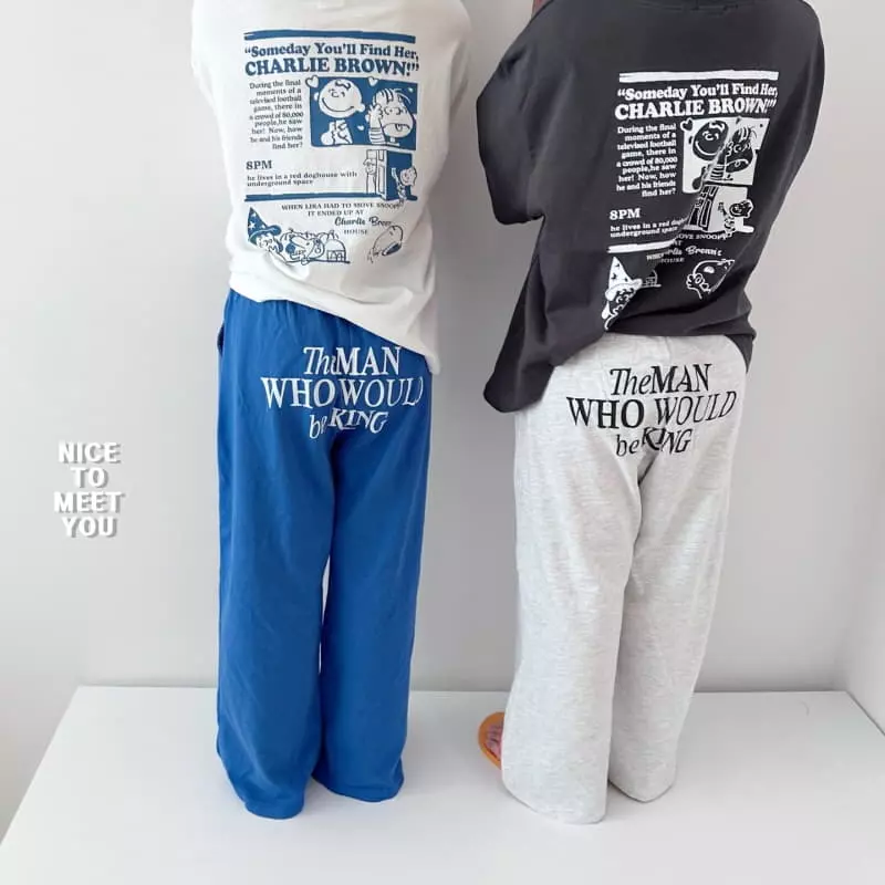 Nice To Meet You - Korean Children Fashion - #kidsstore - Kings Pants - 8