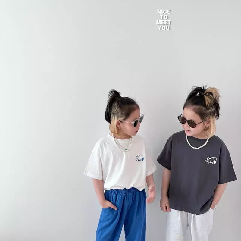 Nice To Meet You - Korean Children Fashion - #kidsstore - Snoopy Tee - 6