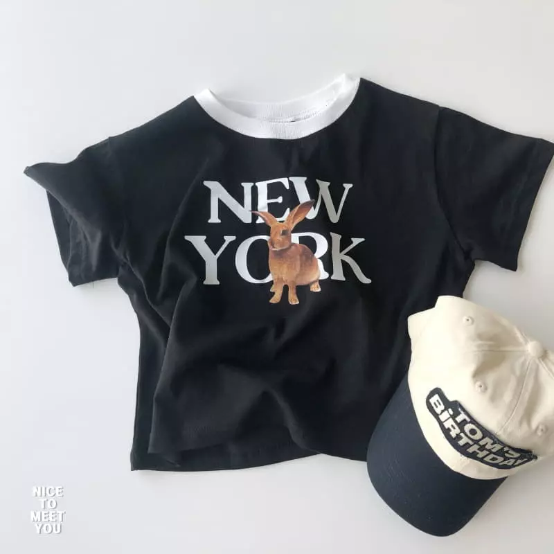 Nice To Meet You - Korean Children Fashion - #kidsstore - Rabbit New York Tee - 2