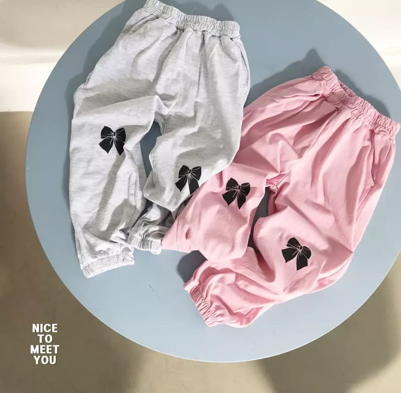 Nice To Meet You - Korean Children Fashion - #littlefashionista - Ribbon Pants