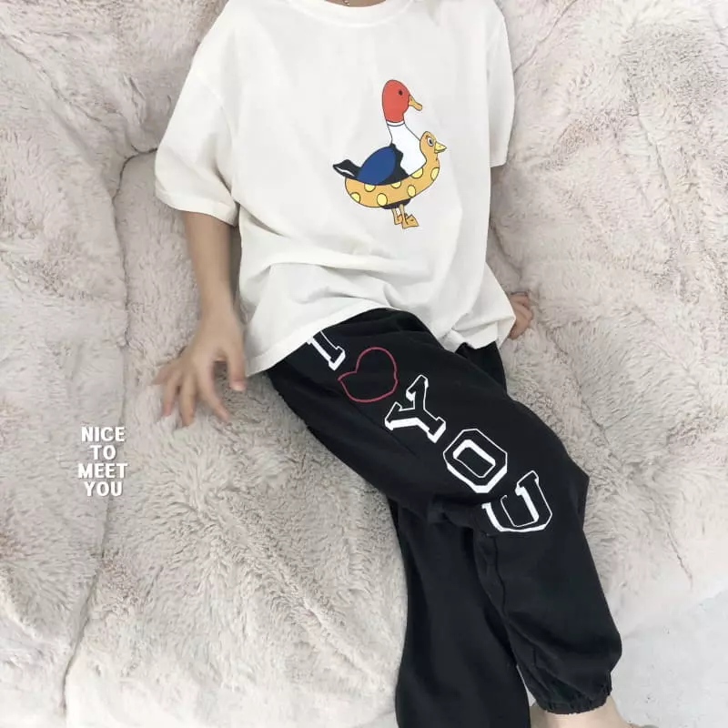 Nice To Meet You - Korean Children Fashion - #stylishchildhood - I U Pants - 5