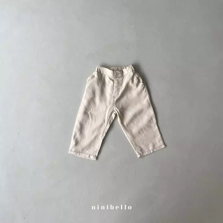 Ninibello - Korean Children Fashion - #kidsshorts - Linen Stitch Pants - 8