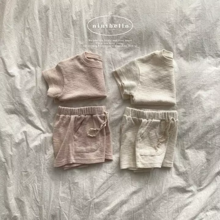 Ninibello - Korean Children Fashion - #kidsshorts - Natural Pocket Set - 4
