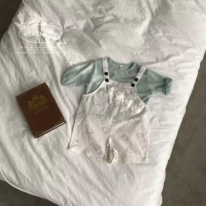 Ninibello - Korean Children Fashion - #Kfashion4kids - Love It Dungarees Pants - 4