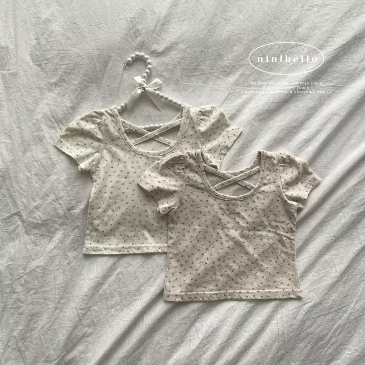 Ninibello - Korean Children Fashion - #minifashionista - Flower Puff Tee
