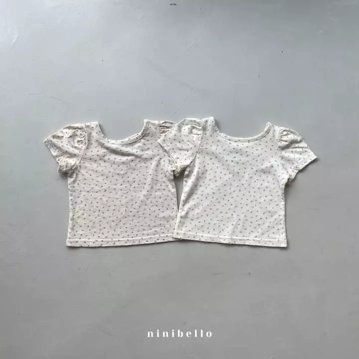 Ninibello - Korean Children Fashion - #stylishchildhood - Flower Puff Tee - 5