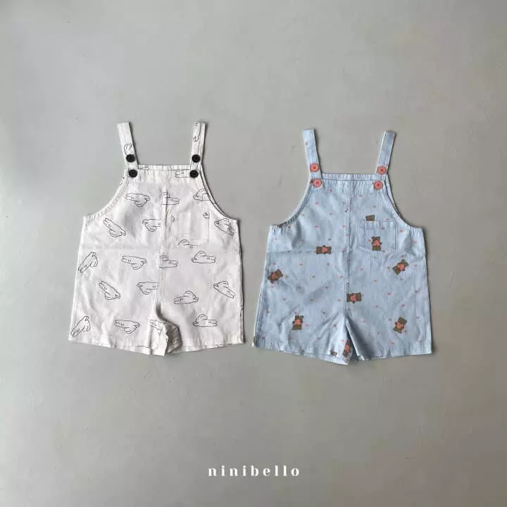 Ninibello - Korean Children Fashion - #todddlerfashion - Love It Dungarees Pants - 8