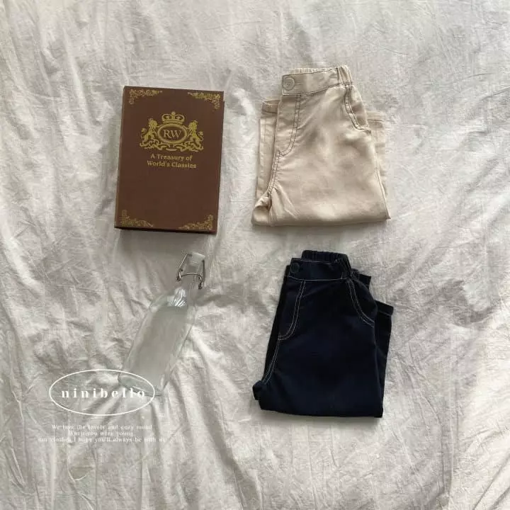 Ninibello - Korean Children Fashion - #toddlerclothing - Linen Stitch Pants