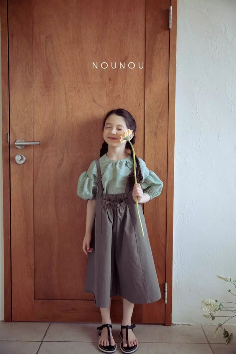 Nounou - Korean Children Fashion - #childrensboutique - Pog Dungarees pants