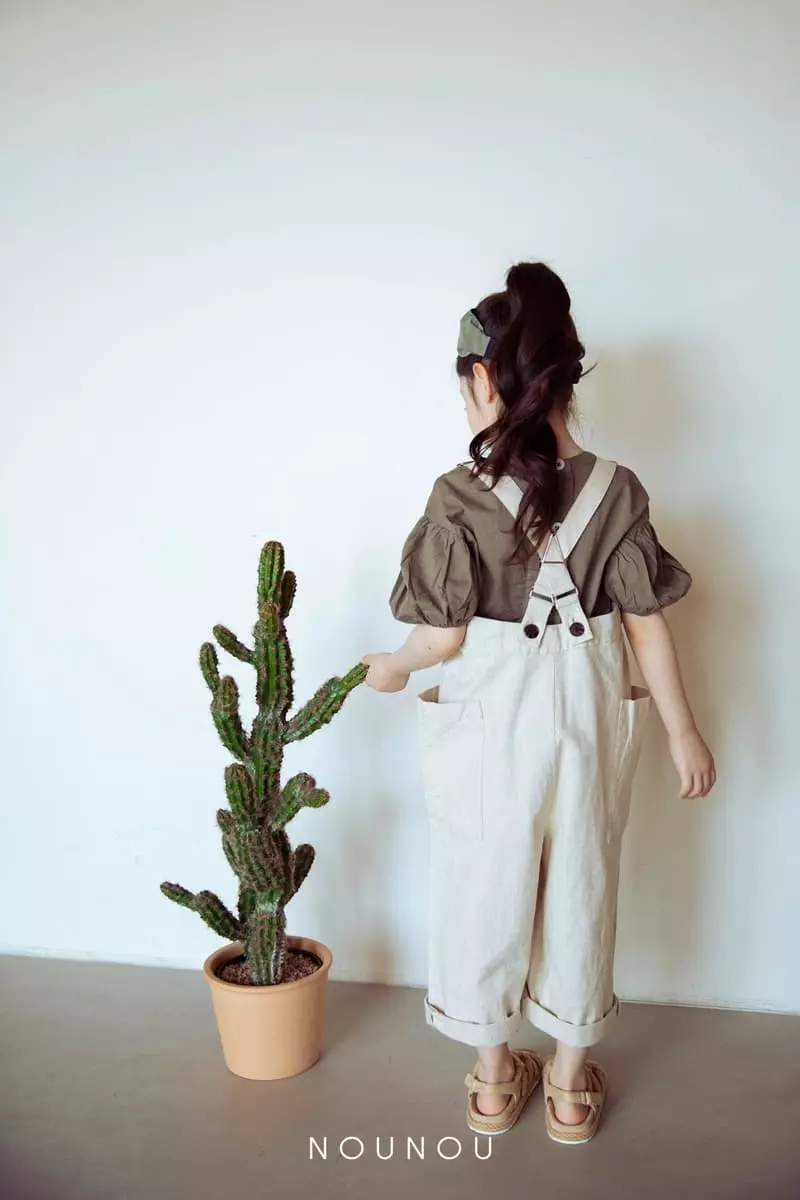 Nounou - Korean Children Fashion - #magicofchildhood - Bread Dungarees Pants - 3