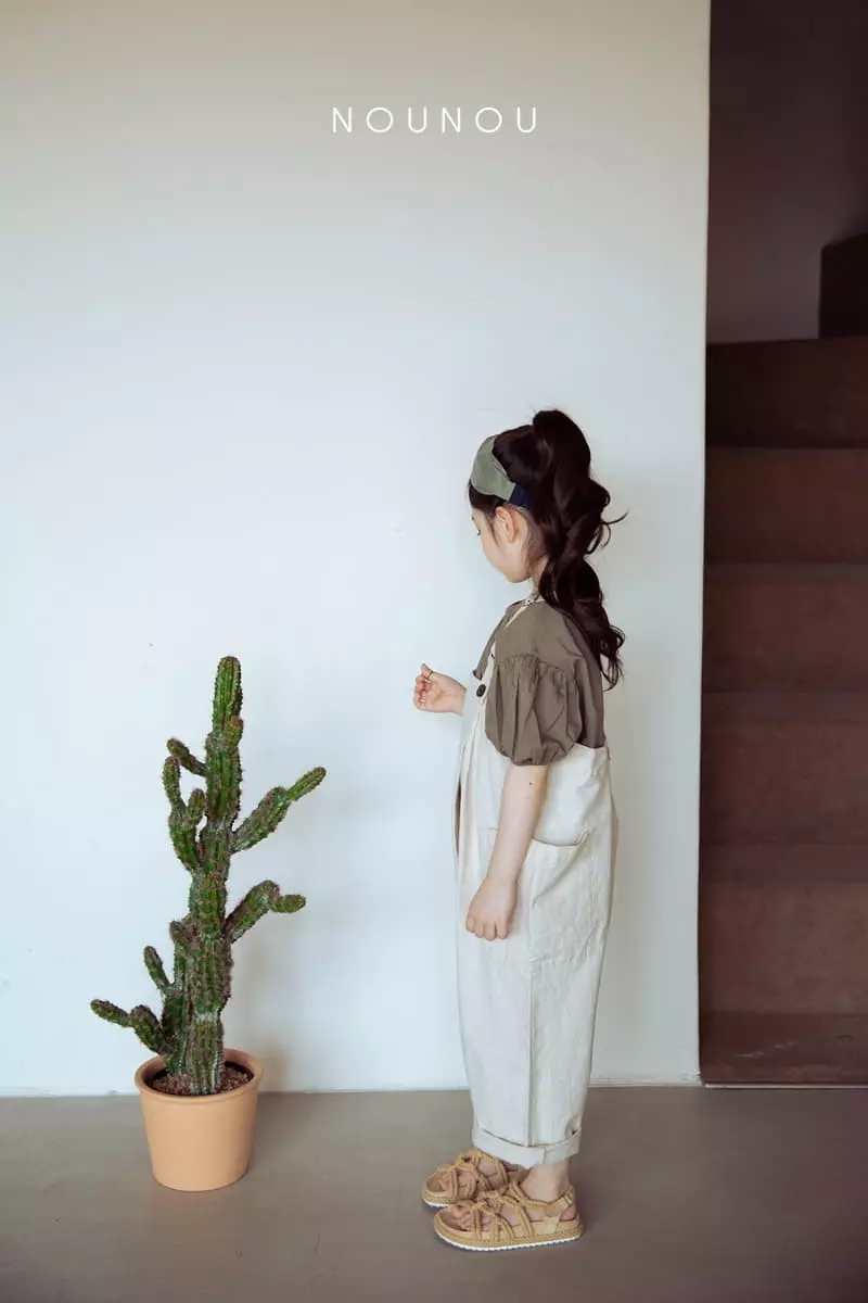 Nounou - Korean Children Fashion - #stylishchildhood - Bread Dungarees Pants - 8