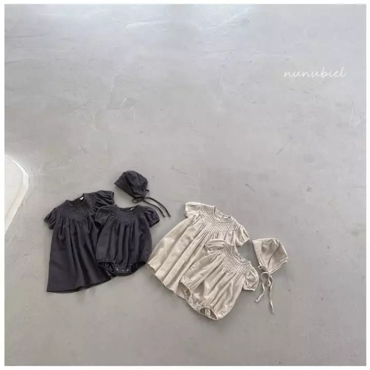 Nunubiel - Korean Baby Fashion - #babyboutique - V Pin Turk Bodysuit with Bonnet - 3