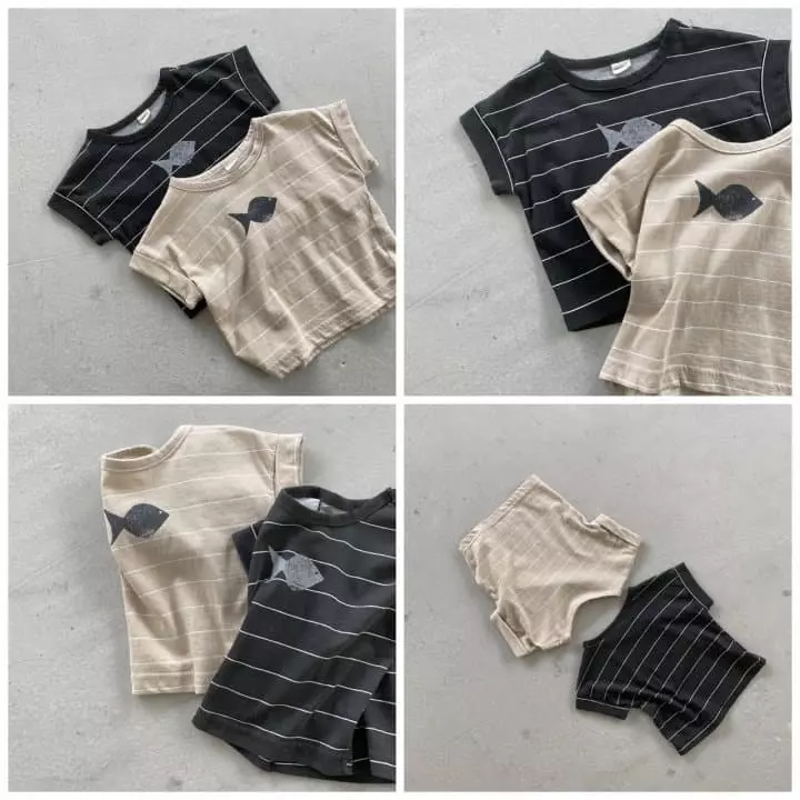 Nunubiel - Korean Baby Fashion - #babyboutiqueclothing - Baby Fish Tee - 2