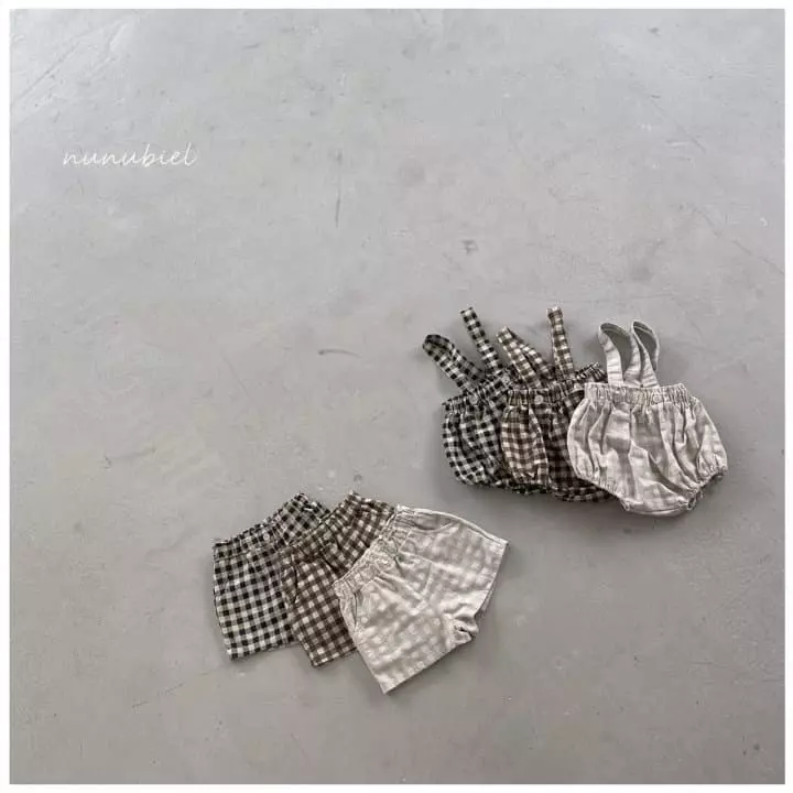 Nunubiel - Korean Baby Fashion - #babyfever - Check Bodysuit - 3