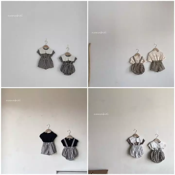 Nunubiel - Korean Baby Fashion - #babylifestyle - Check Bodysuit - 5