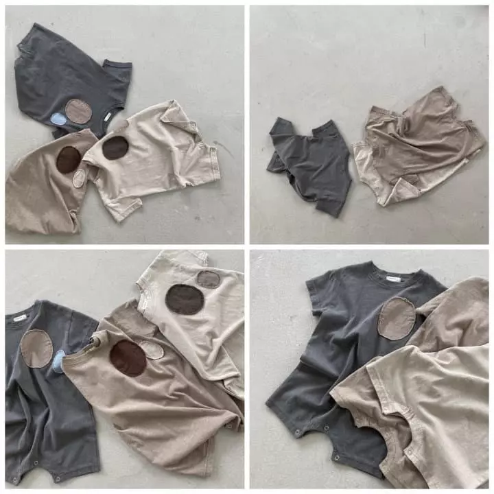 Nunubiel - Korean Baby Fashion - #babywear - Baby Round Bodysuit - 2