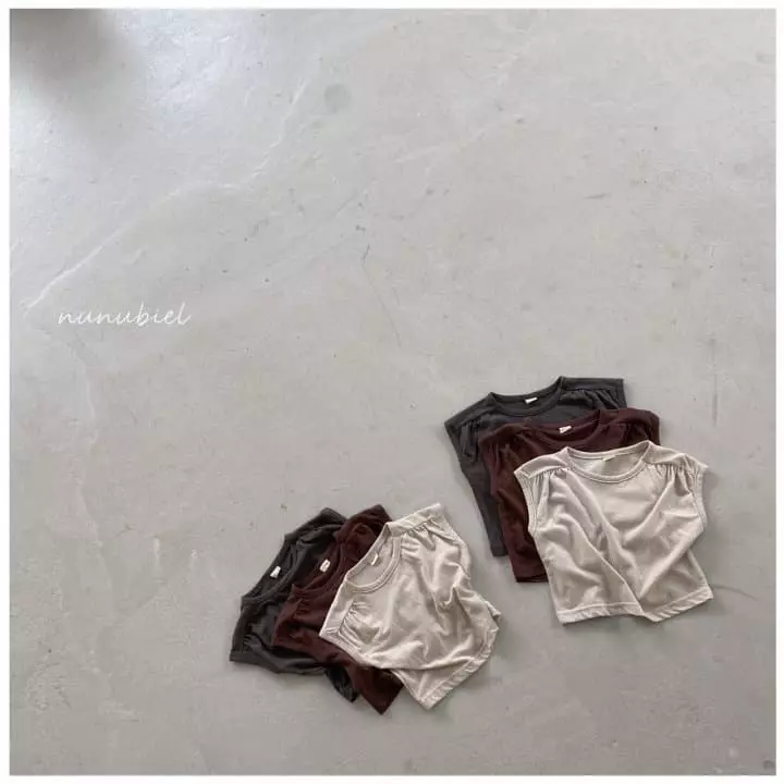 Nunubiel - Korean Children Fashion - #Kfashion4kids - Natural Sleevless Tee - 3