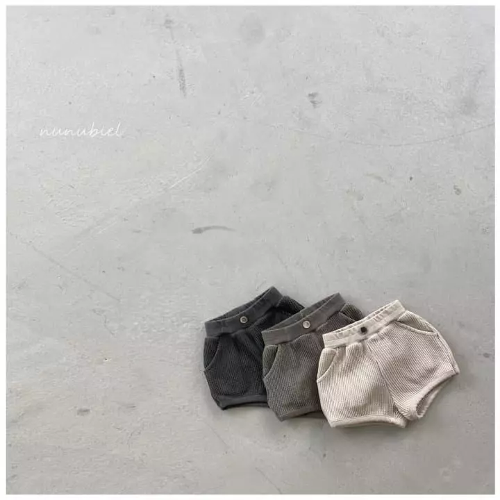 Nunubiel - Korean Children Fashion - #childofig - Cream Waffle Pants