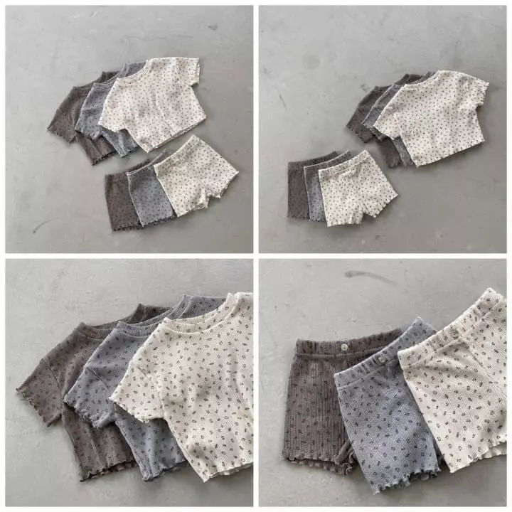 Nunubiel - Korean Children Fashion - #minifashionista - Gypsophila Top Bottom Set - 2