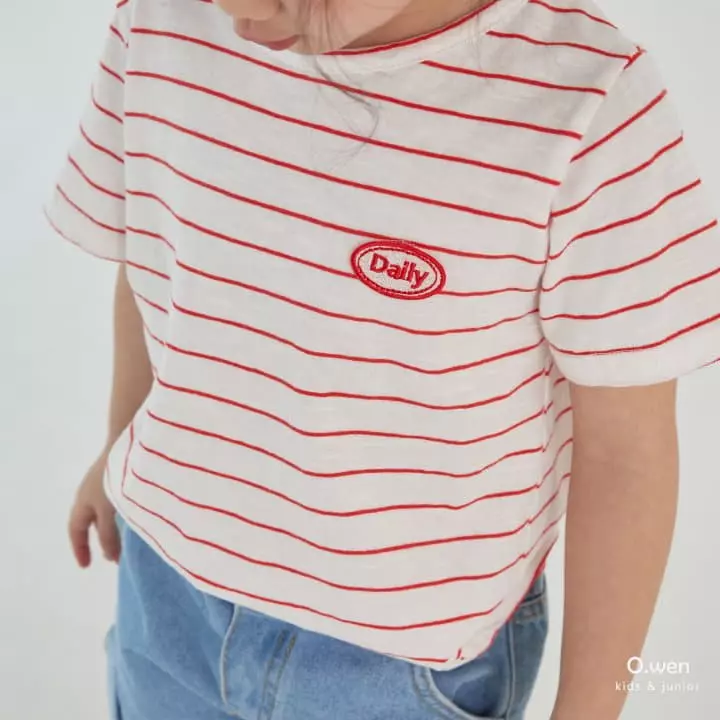 O Wen - Korean Children Fashion - #minifashionista - Daily Stripes Tee - 12