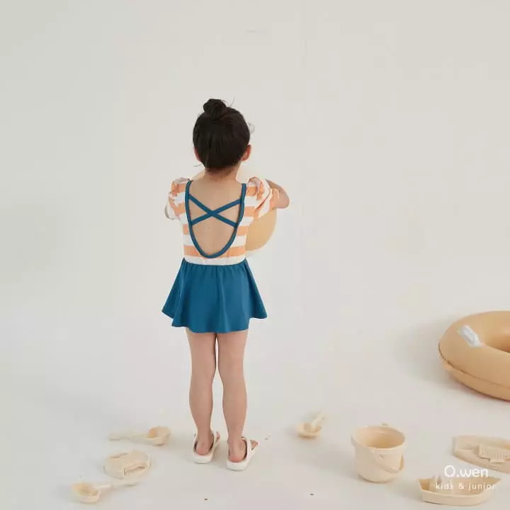 O Wen - Korean Children Fashion - #toddlerclothing - Nimo Swim Bodysuit with Skirt Set - 10