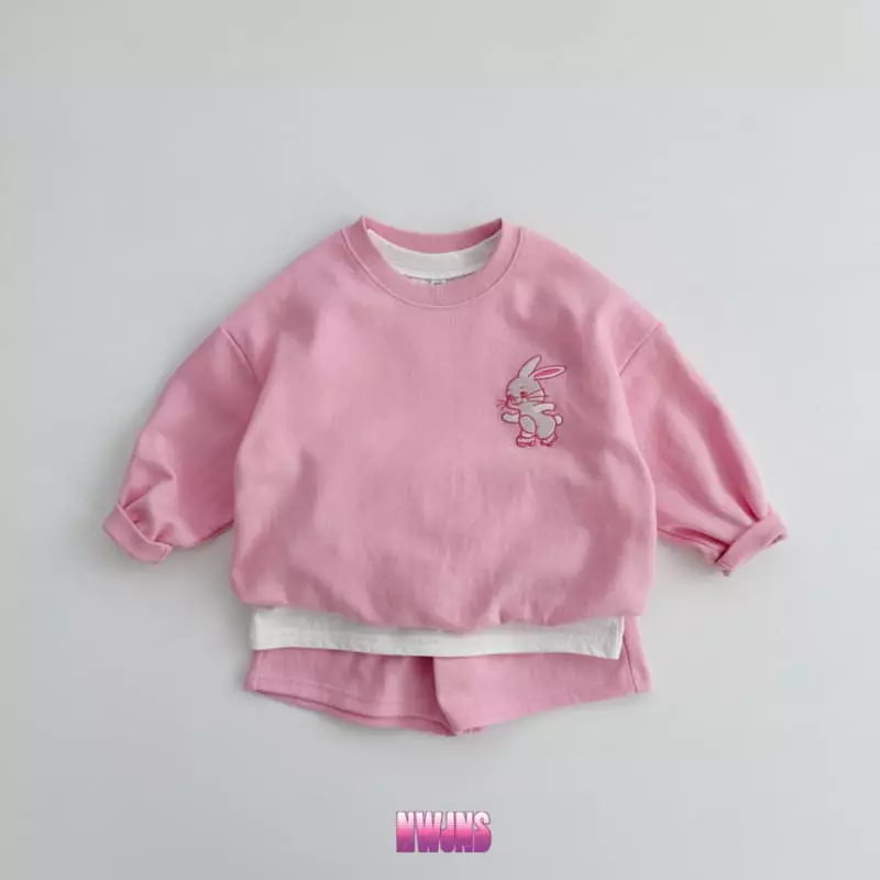 Oott Bebe - Korean Children Fashion - #childrensboutique - New Jeans Top Bottom Tee Set - 3