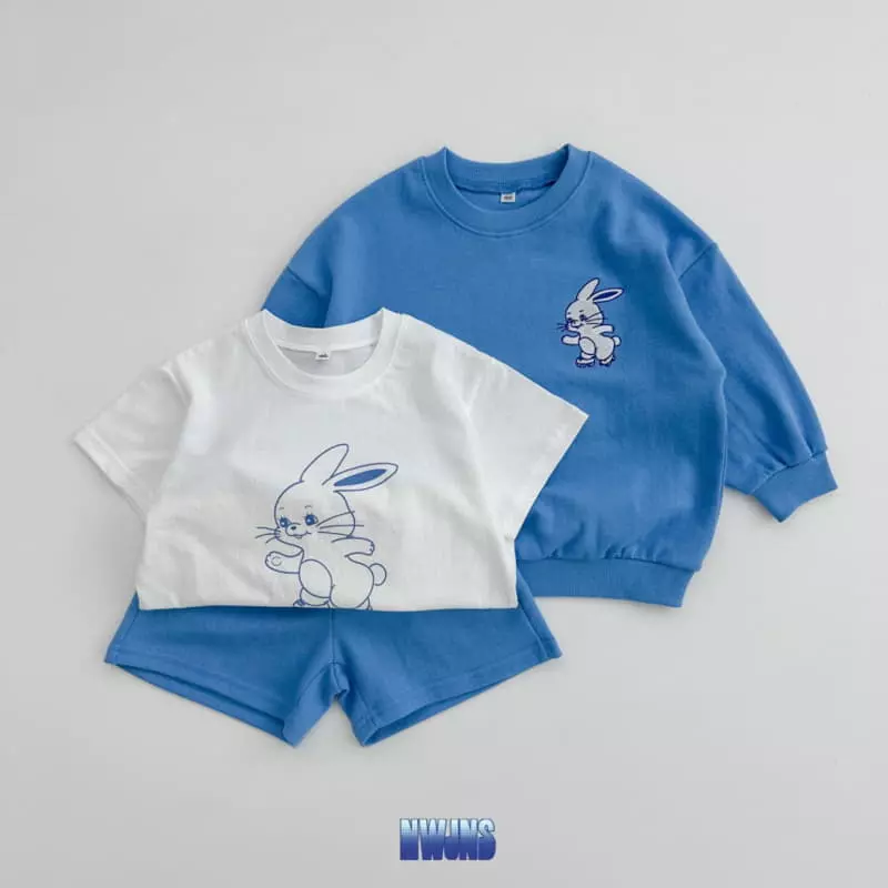 Oott Bebe - Korean Children Fashion - #discoveringself - New Jeans Top Bottom Tee Set - 5