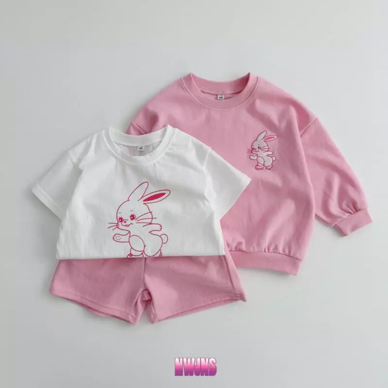 Oott Bebe - Korean Children Fashion - #fashionkids - New Jeans Top Bottom Tee Set - 6