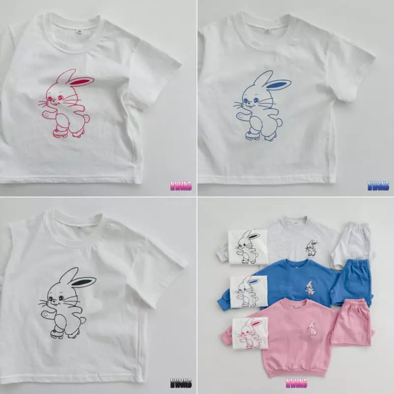 Oott Bebe - Korean Children Fashion - #kidsstore - New Jeans Top Bottom Tee Set - 8