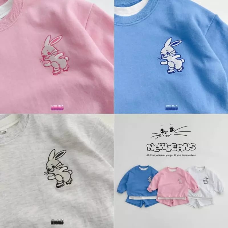 Oott Bebe - Korean Children Fashion - #kidzfashiontrend - New Jeans Top Bottom Tee Set - 9