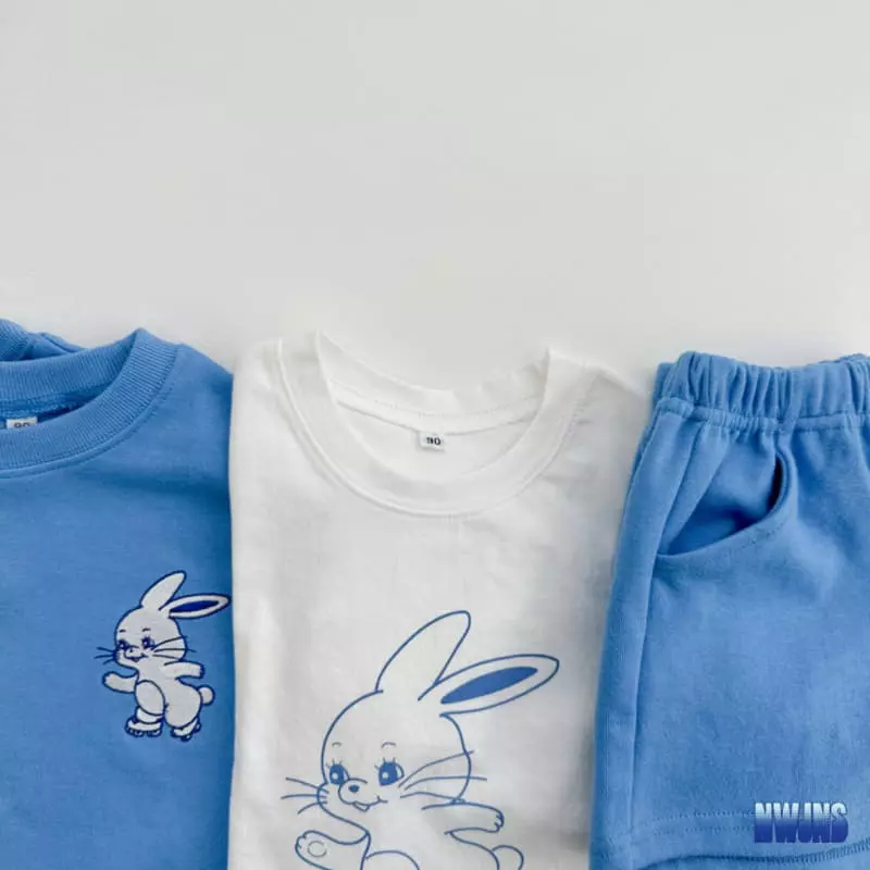 Oott Bebe - Korean Children Fashion - #littlefashionista - New Jeans Top Bottom Tee Set - 11