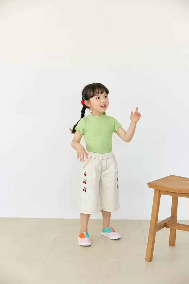 Orange Mom - Korean Children Fashion - #Kfashion4kids - Cherry Tong Pants - 7