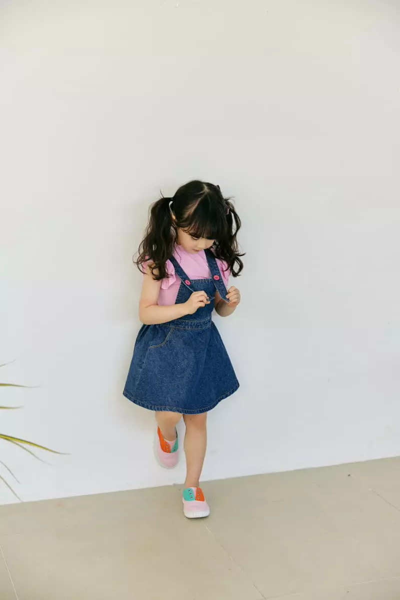 Orange Mom - Korean Children Fashion - #Kfashion4kids - Rabbit Dungarees One-piece - 5