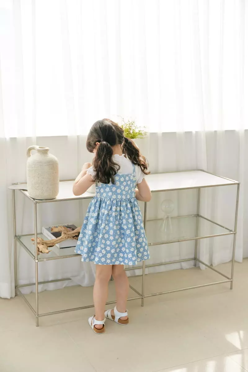 Orange Mom - Korean Children Fashion - #designkidswear - Denom One-piece - 4