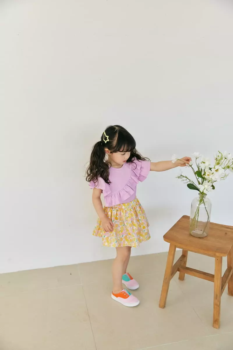 Orange Mom - Korean Children Fashion - #discoveringself - Unbalance Tee - 2