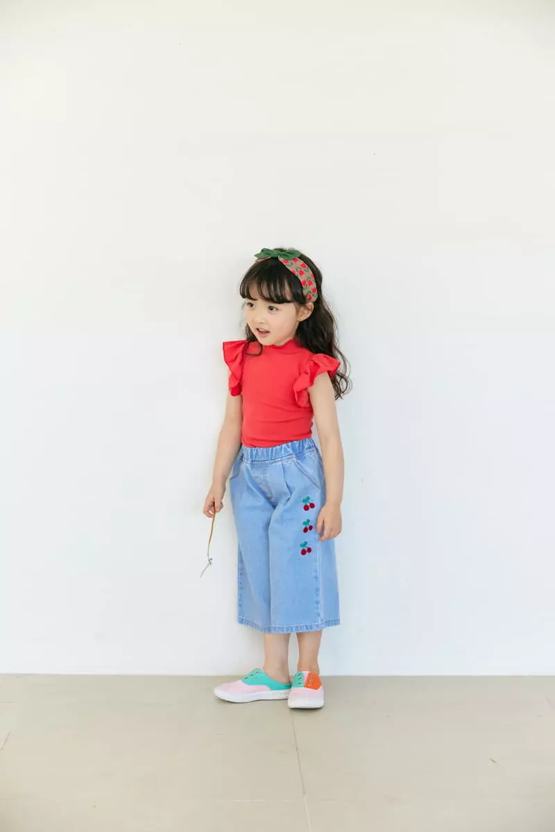 Orange Mom - Korean Children Fashion - #fashionkids - Cherry Tong Pants - 4
