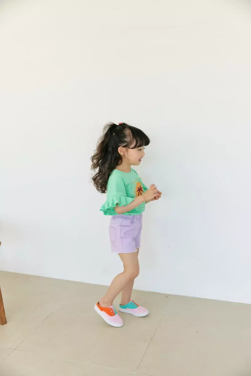 Orange Mom - Korean Children Fashion - #kidsstore - Palm Tee - 6