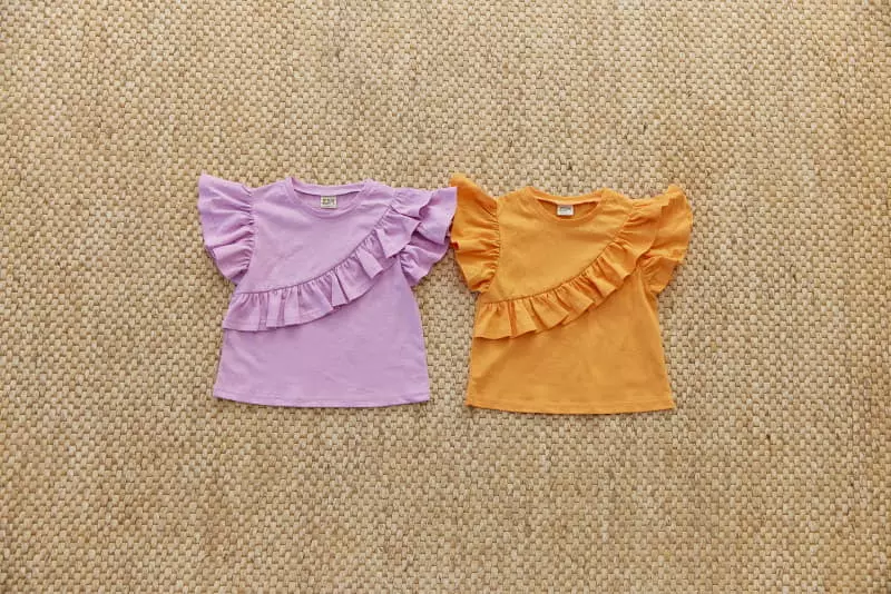 Orange Mom - Korean Children Fashion - #minifashionista - Unbalance Tee - 10