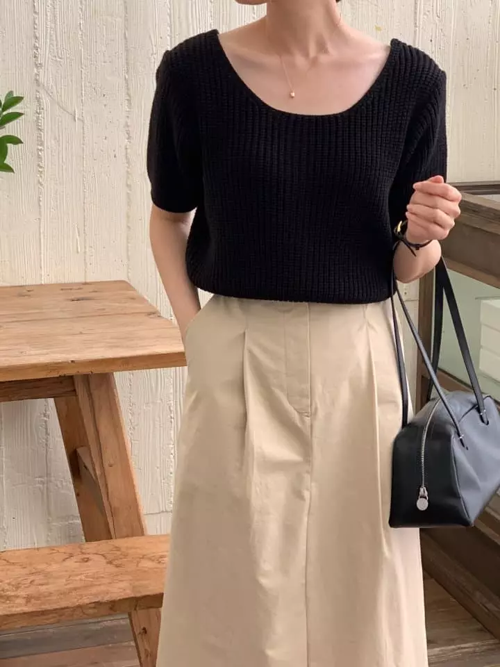 Osense - Korean Women Fashion - #momslook - Half Two Way Cardigan - 2