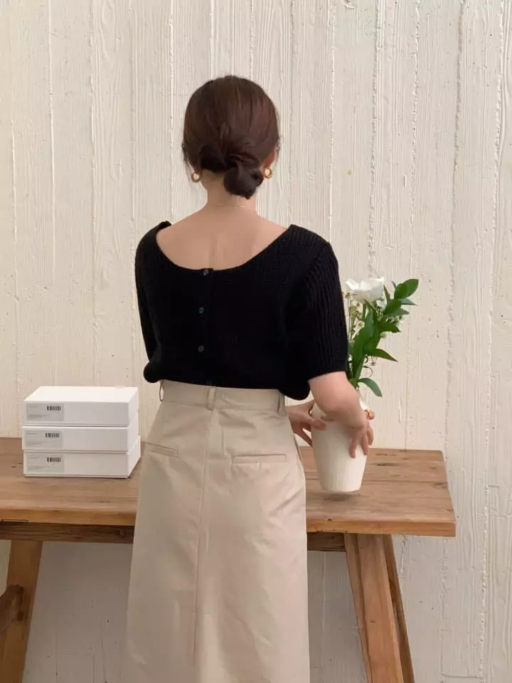 Osense - Korean Women Fashion - #momslook - Chino Long Skirt